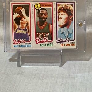 Vintage NBA Basketball Card - Bill Walton & Mark Landsberger